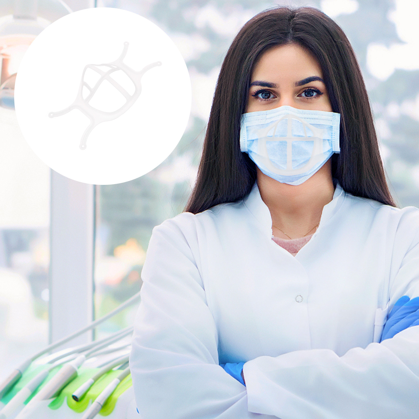 Silicone Mask Bracket - 5 unidades de suporte interno de