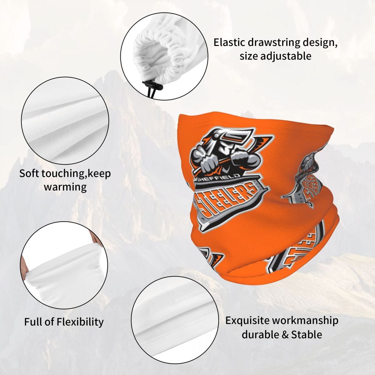 Sheffield Steelers Bandana Cob - Neck Gaiter Face Cover avaliação e preço