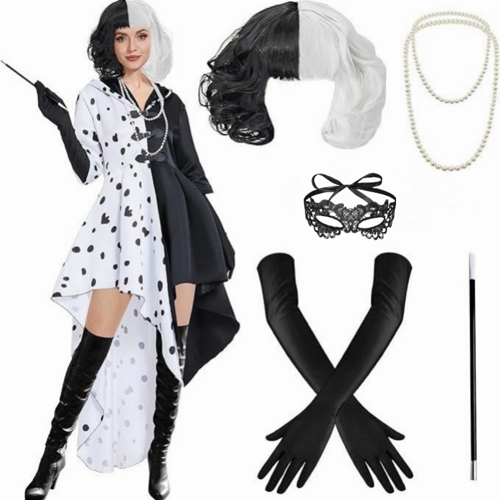 Conjunto de Cosplay Cruella In - Black Face Mask Pack avaliação e preço
