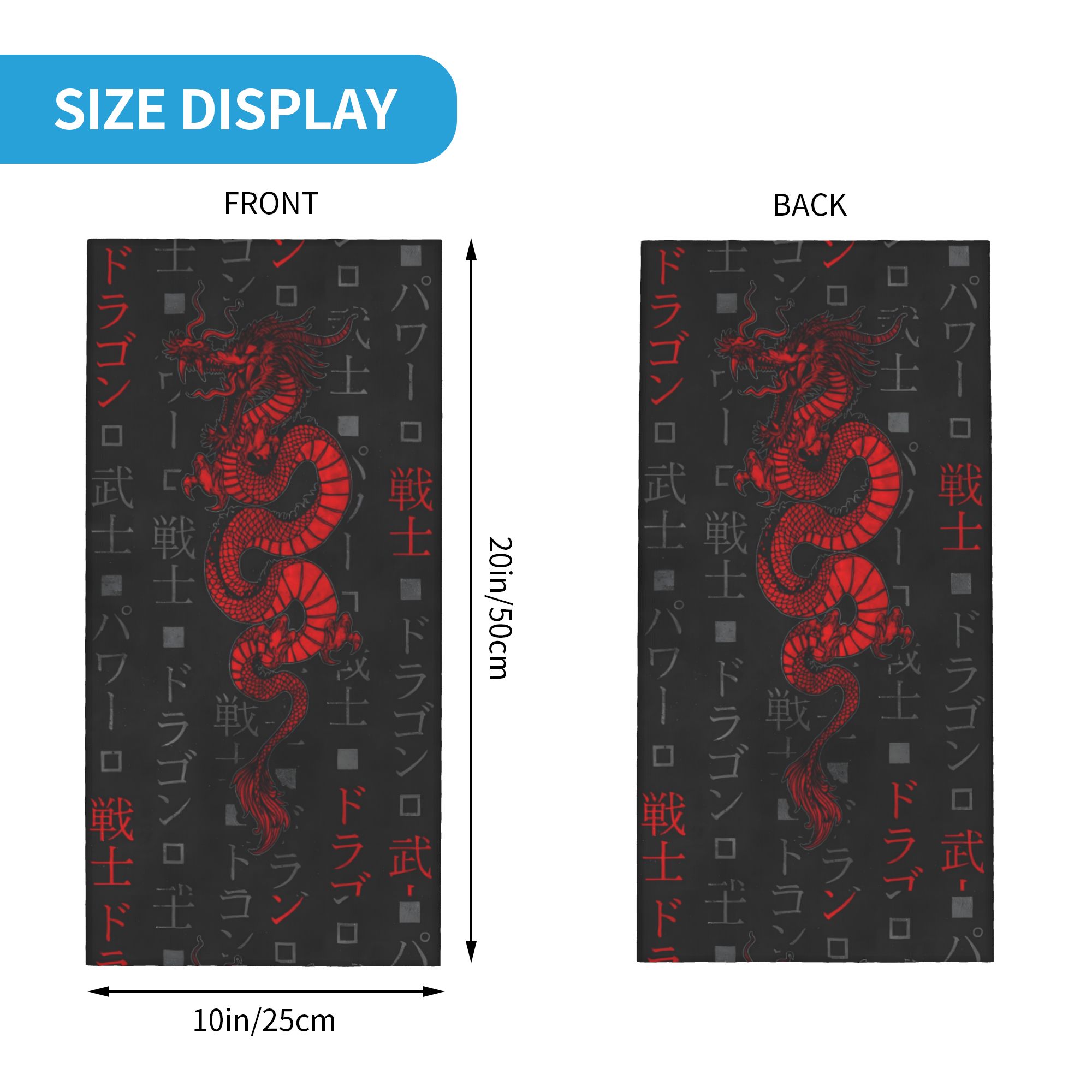 Dragão vermelho animal bandana - Neck Gaiter Face Cover avaliação e preço